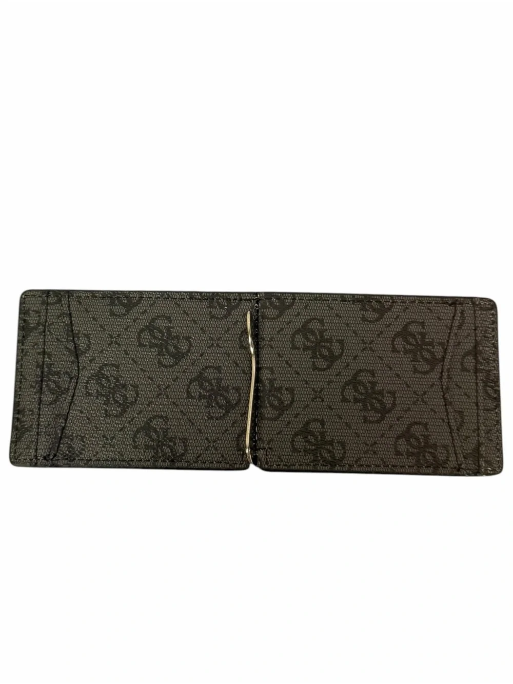 NWT 2 piece- GUESS Black Leather Bifold Wallet with Cardholder Set